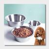 Stainless Steel Dog Bowl with Silicone Base Non Slip Pet Feeder Water Dish Cat Bowl Durable Pet Supplies