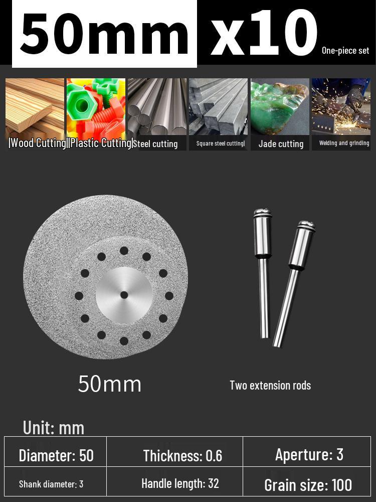 Diamond Electric Drill Grinder Cutting & Sanding Disc Set