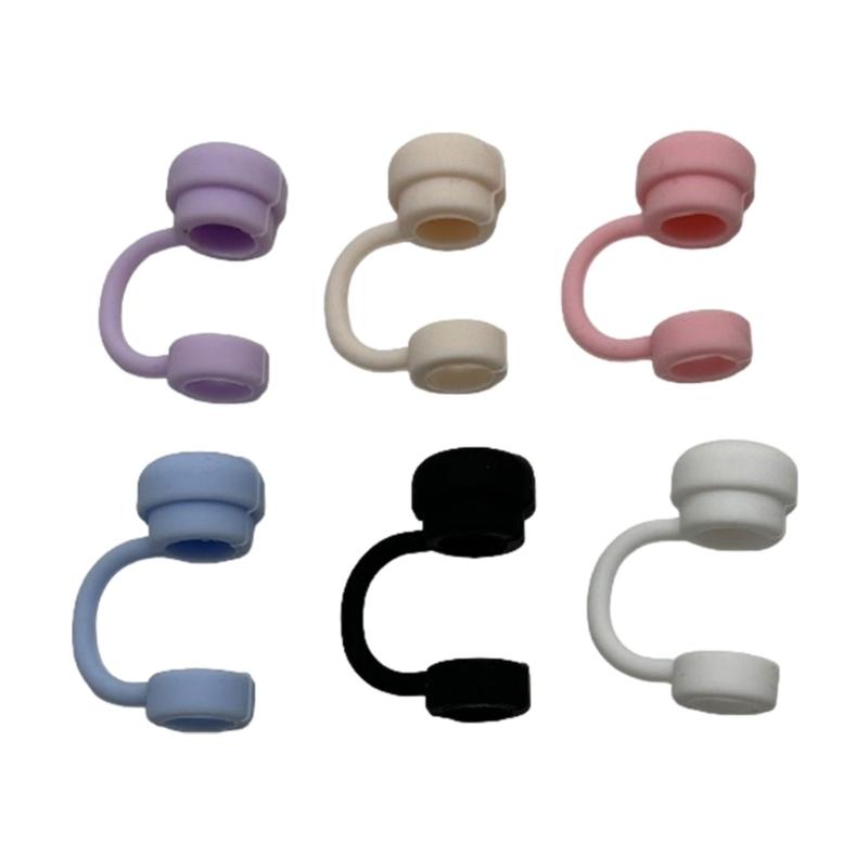 Set of 6 Dustproof Hat for 10mm Cup Straw Straw Sleeves Straw Hat Drink Cover Unique Cup Straw Sleeve Protectors