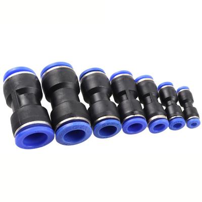 Gerade Druckanschlüsse, Schnellverschluss, pneumatische Luftleitungsanschlüsse, 4 mm, 6 mm, 8 mm, 10 mm, 12 mm, 14 mm, 16 mm
