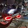 1Set Car Motorcycle LED Light Exhaust Pipe Lamp Warning Firing Indicators Scooter Refit Torching Light