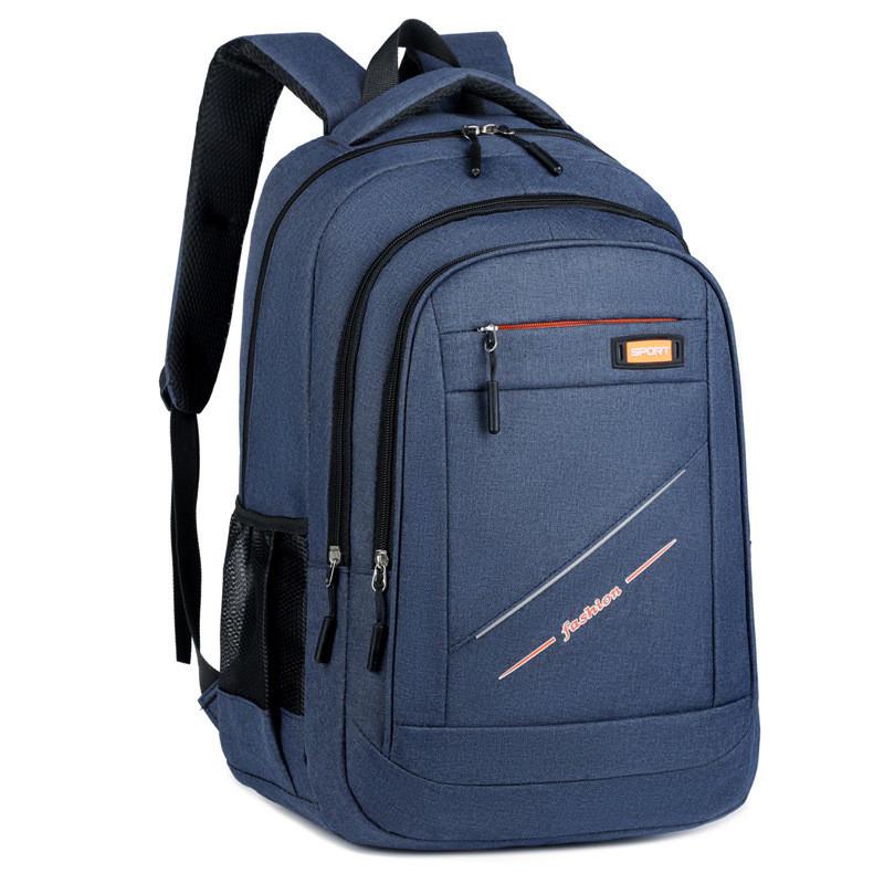 Oxford Cloth Backpack For Men Women With Letter Embossing Design For Daily Use