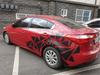 1pc 200x60cm Glossy Black Triangle Style Car Body Side Sticker Vinyl Decal Decor