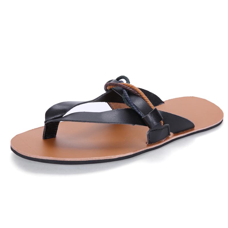 Fashion 2025 Official Website Hot Selling Men's Beach Shoes Flat Comfortable Summer Sandals Trendy New Men's Camping Casual Shoes