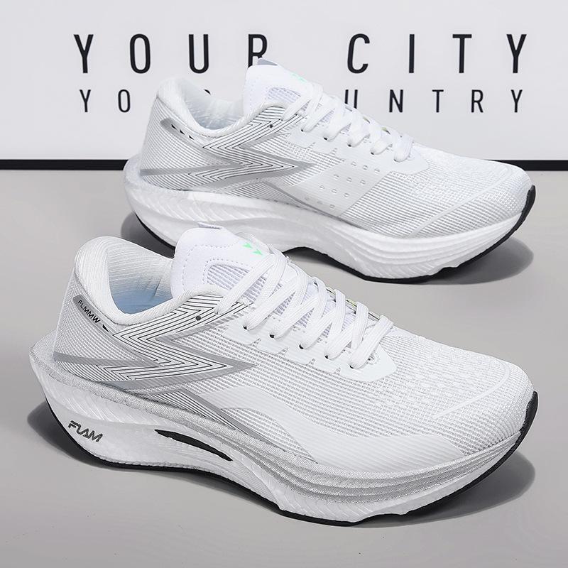 New plus size running shoes flying 4 carbon plate marathon men's and women's racing body side training sneakers running shoes