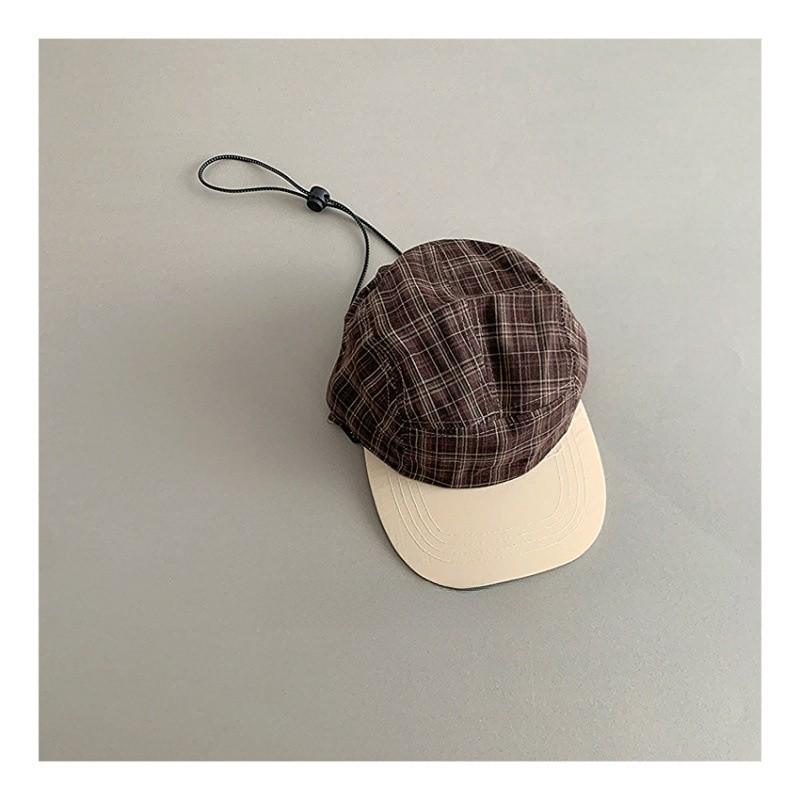 Childrens Cotton Baseball Hat With Adjustable Fit For Summer Outdoor Activities Brown,Kids