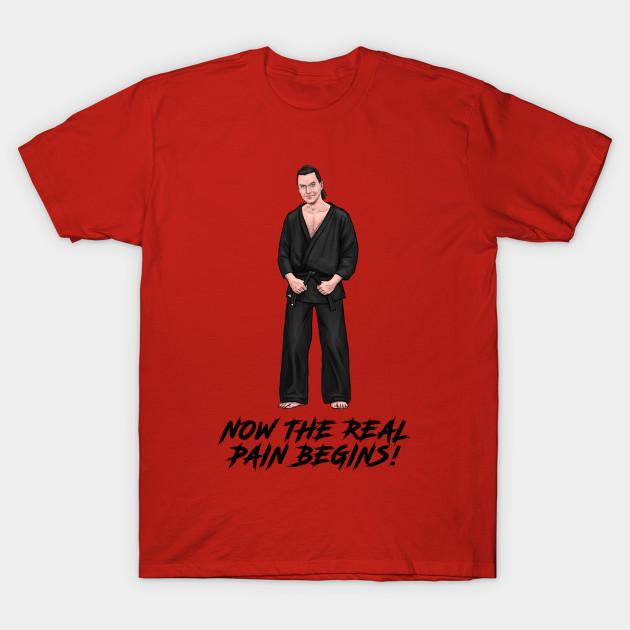 

Men Black Print T-shirt Now The Real Pain Begins! No-Cut Transfer Paper Print Cotton Tshirt 3XL червоний
