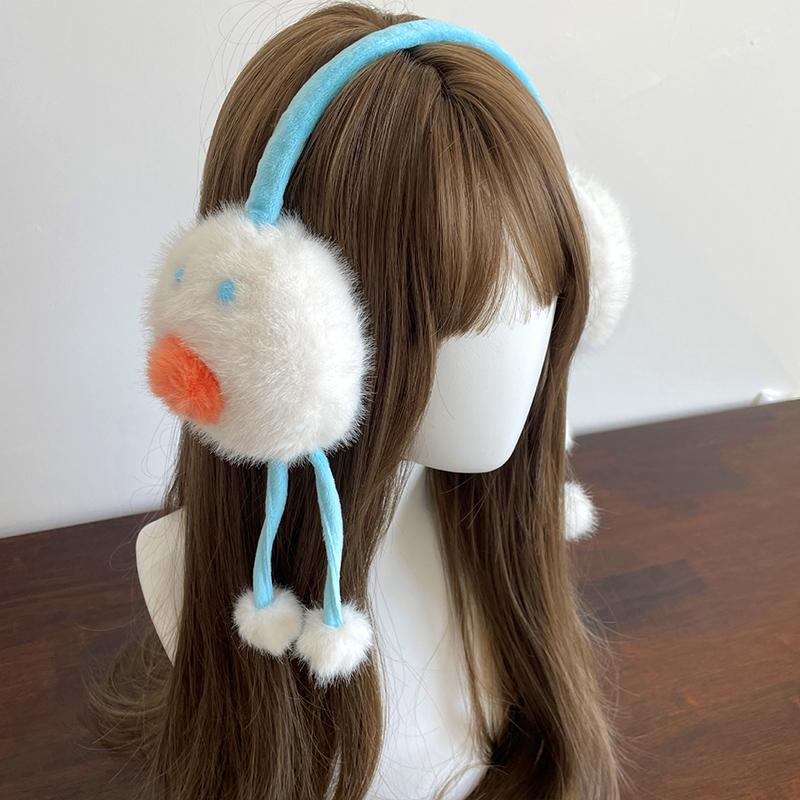 1Pc Snowman Earmuffs Plush Protection Ear Anti-Freezing Keep Warm Outdoor