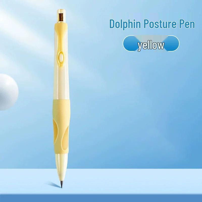 Creion mecanic Dolphin 2.0: Mina Incasabilă, Ascuțitoare Încorporată, Corectare Automată a Prizei, Corp Gros