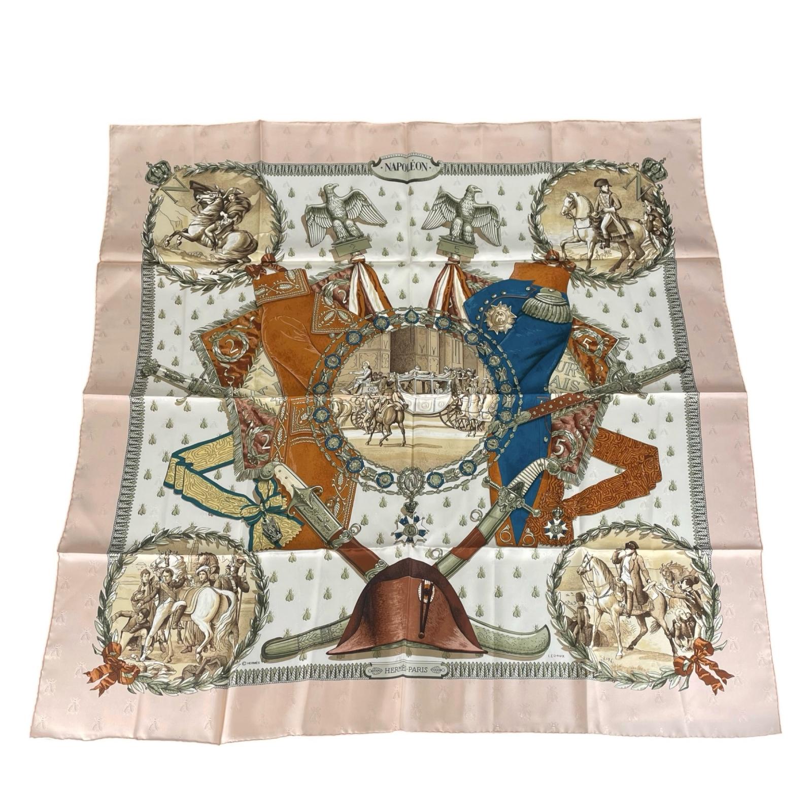 HERMES WOMEN Scarf Pink Authentic Model