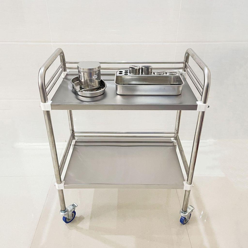 Stainless Steel Medical & Beauty Trolley - Mobile Storage & Instrument Cart