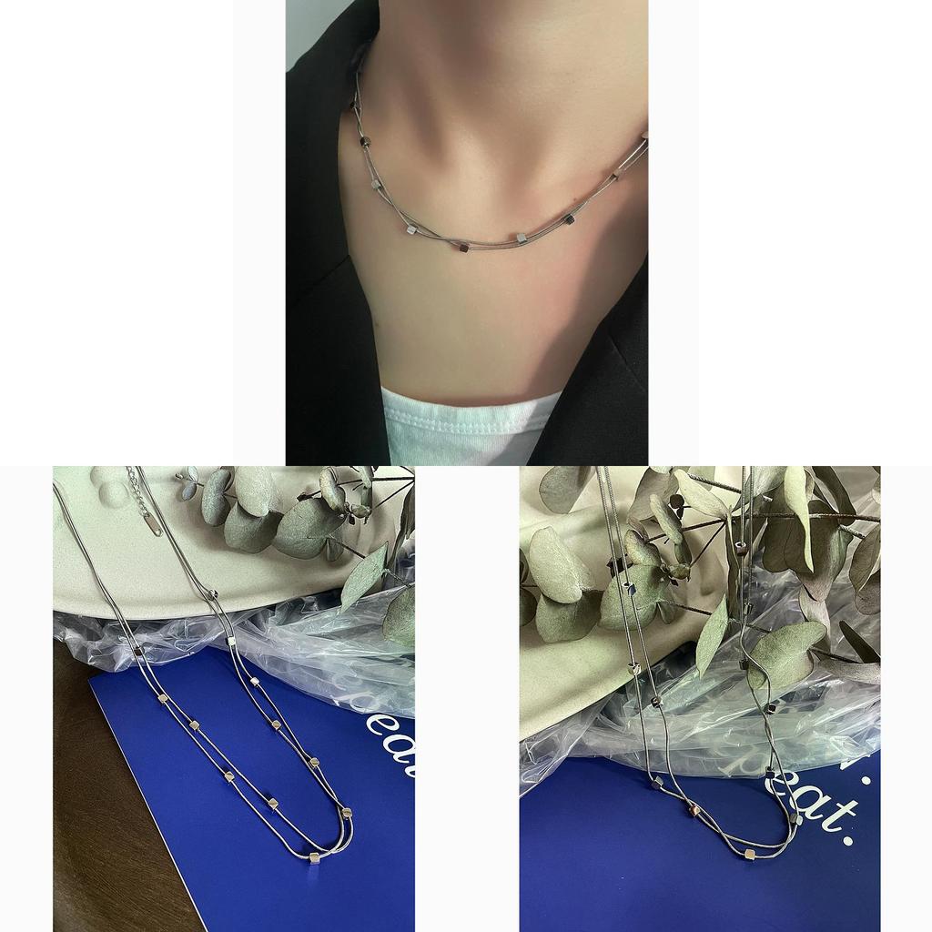 Style Geometric Snake Chain Necklace For Women With Titanium Steel Durability