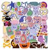 50 Halloween-tema morsomme vanntette klistremerker for flasker, kofferter og dekorasjon