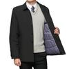 Men's Winter Lapel Jacket - Cotton Coat for Business, Middle-Aged & Elderly