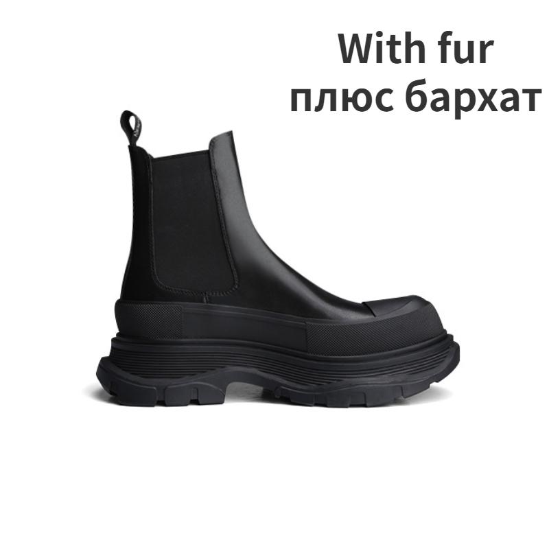 Women's Thick Bottom Boots  Autumn and Winter Marten Shoes Boots Designer Women's Shoes Knee High Chelsea Boots