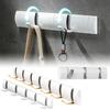 Mounted Hook Wall Floating Coat Rack Space Saving High Load Bearing Solid Color