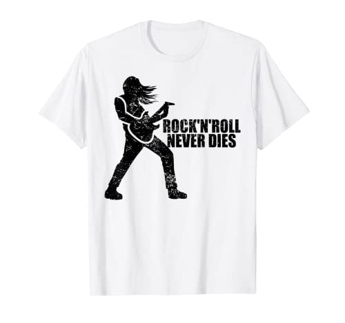 Rock 'n' Roll Never Dies Guitar Player T-Shirt