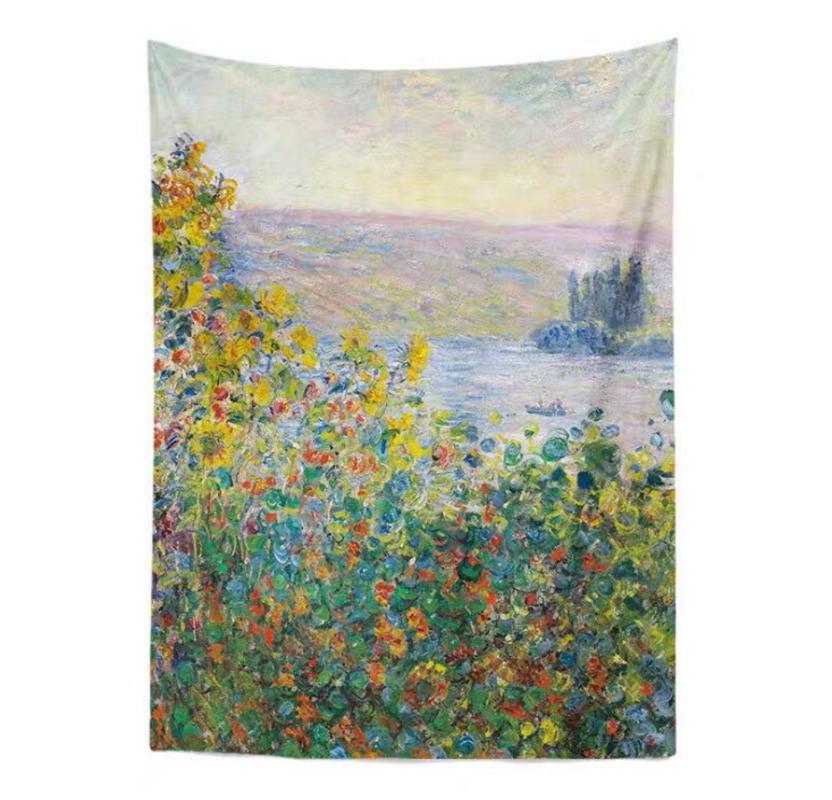 200*150 cm flower beds tapestry tapestry wall tapestry room in the dormitory decoration for interior decoration travel camping yoga mat | Decorative t