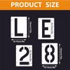 Hollow Interlocking Letter & Number Stencils for Kids' DIY Wall Painting & Graffiti