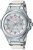 Baby-G Ladies Wristwatch MSG-S500CD-7ADR Silver Dial White Silver Bracelet