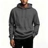 Men's Casual Color Hoodie with Front Pocket for Daily Wear
