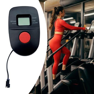 Schwarzes Fahrradcomputer-Zubehör für Laufband und Fahrgerät.