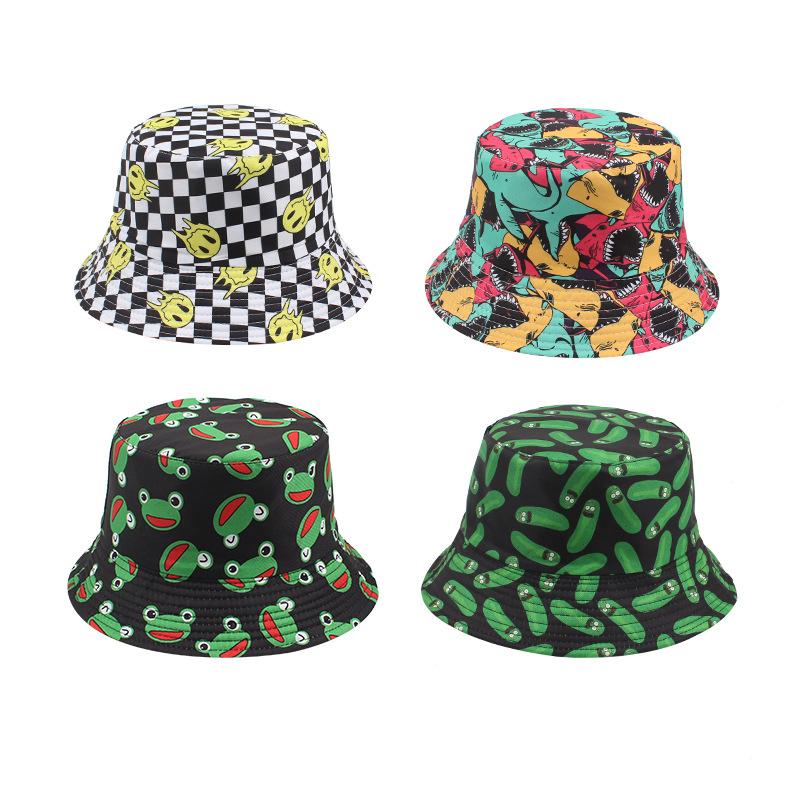 Versatile Hat Style Double Sided Wearing Womens Sunshade Fisherman Hatscaps