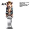 Cartoon Animal Dashboard Ornament Cute Rat Car Ornament, Funny Decoration with Gold Beads Chain, 2D Small Accessory Gift Flat Acrylic Hamster