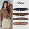 Women'S Belt Women'S Fine Needle Buckle Belt Women'S Pure Cowhide Simple With Denim Suit Skirt Belt