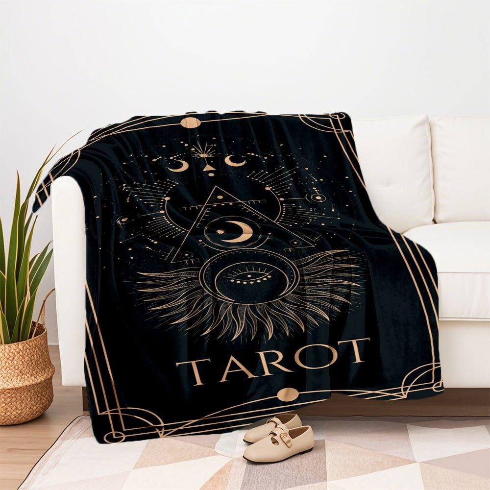 "Divine Guidance: The Ultimate Tarot Deck for Insightful Predictions"Blanket Flannel Throw Blanket for Sofa, Bed, Travel, Camping, Office