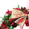 Artificial Christmas Wreath Decoration Round Wall Pendant Xmas Garland for Front Door