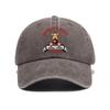 1 Adult Dog Print Washed Baseball Cap, Minimalist Retro Style Casual Soft Adjustable Dad Cap, Perfect Gift