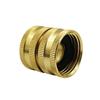 1Pcs 3/4" Female-To-Female Garden Hose Connector Two-Way Aluminium Alloy Hose Adapter Female Thread Quick Connector