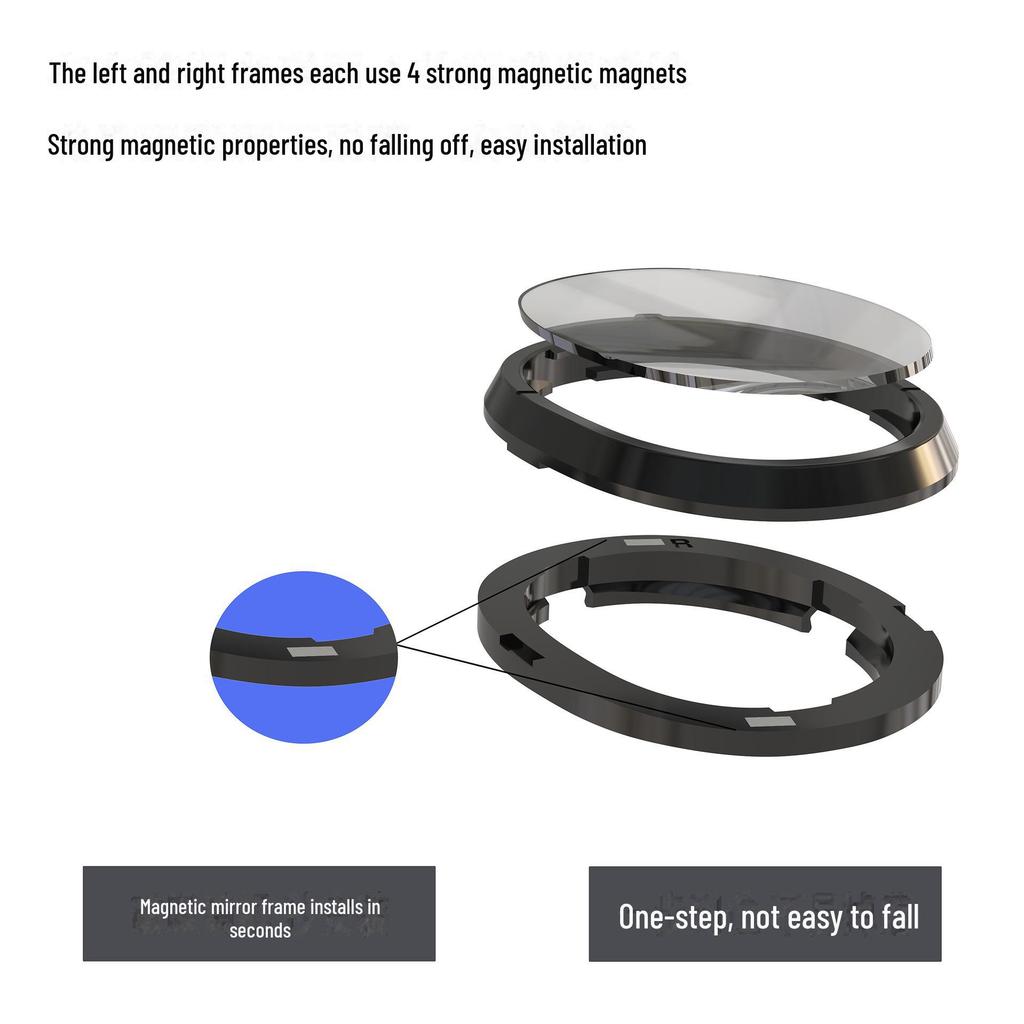 New Magnetic Frame for Quest 3: Compatible with Myopia Lenses - Enhance Your Meta Quest 3 VR Experience.