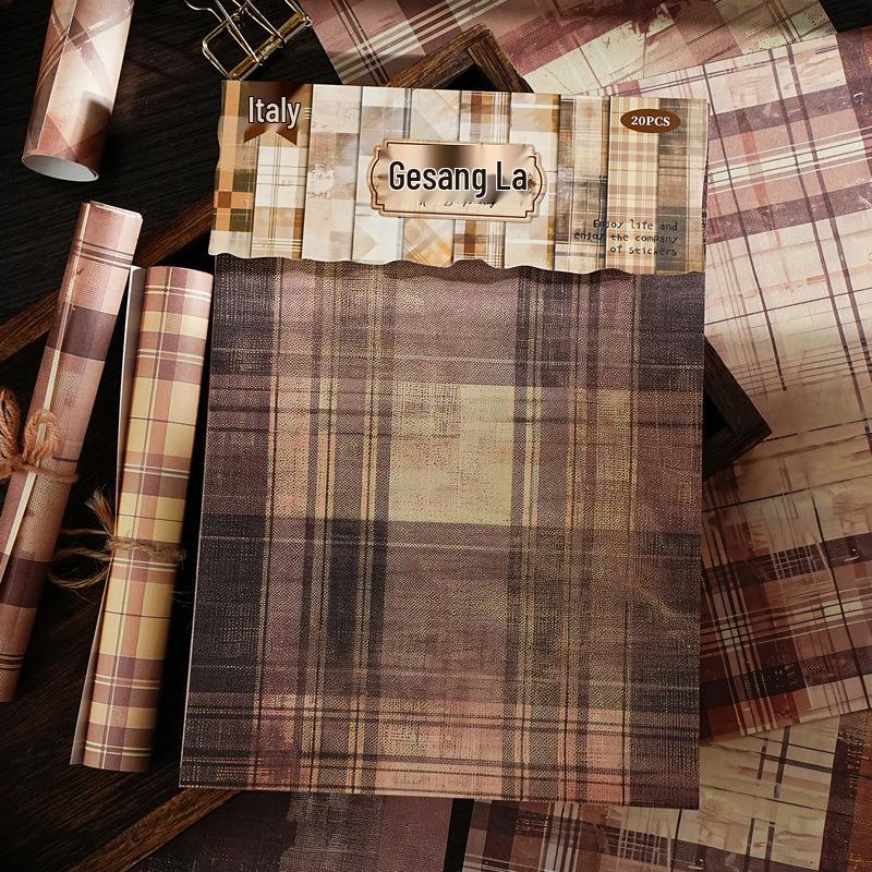 Yi Niao A5 Retro Tearable Journal Base Paper, Aged Style for Student Decorations