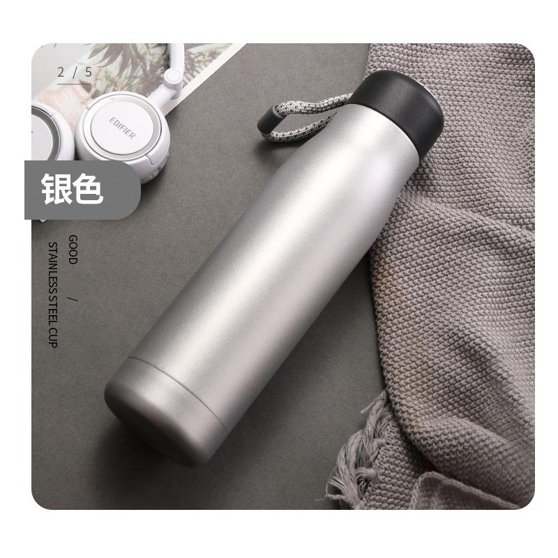 1Pc Portable Large-capacity Thermos Cup Women's and Men's Fitness Stainless Steel Thermal Insulation Kettle Outdoor Sports Water Cup Gift