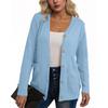 Women's Fashionable Casual Long Sleeve Solid Color Jacket
