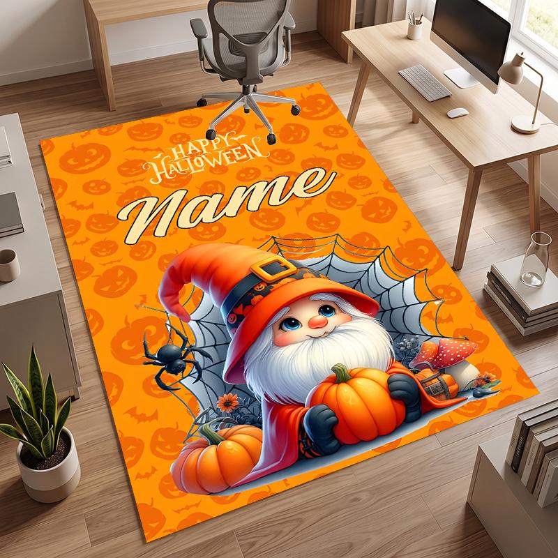 Halloween (1) Personalized Name Office Carpet Stylish Decor for Living Room Bedroom Kitchen