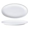 Extra Large Thickened White Ceramic Oval Fish Plate for Steamed Fish