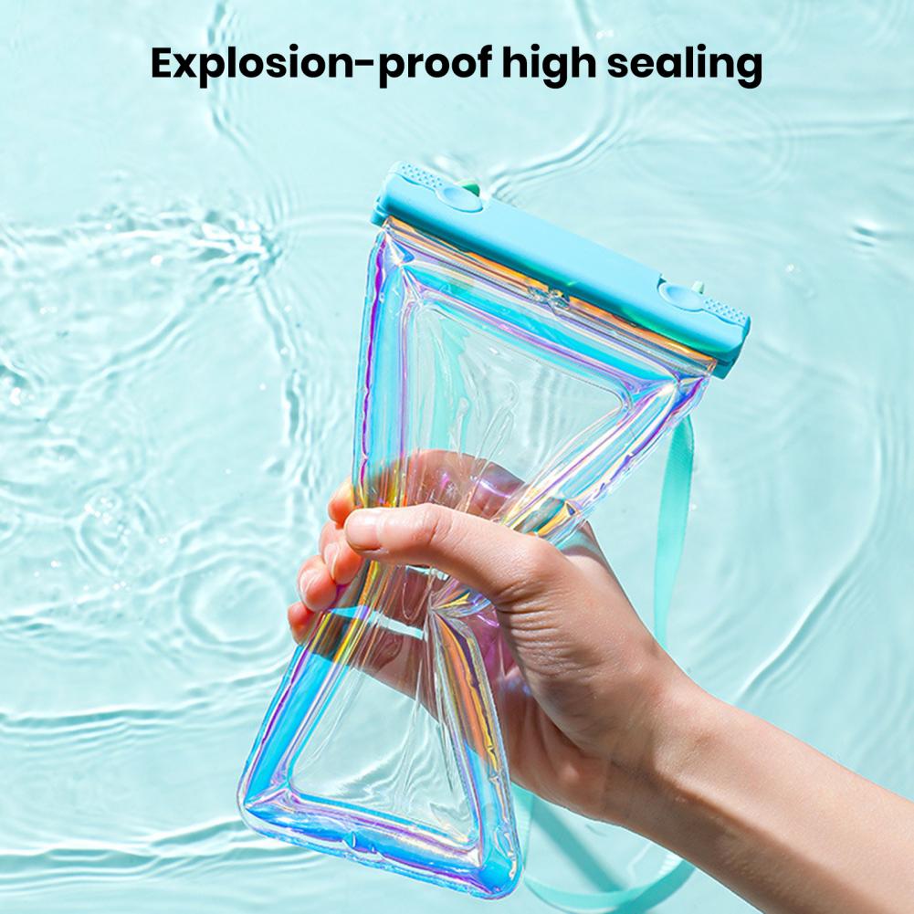 Waterproof Phone Pouch with Lanyard Touchscreen Clear PVC Beach Kayaking Swimming Floating Cell Phone Dry Bag Case Protector