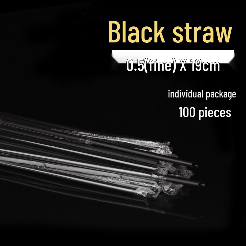 Disposable Thick/Thin Straws for Soy Milk, Coffee, Bubble Tea, and Fruit Juice