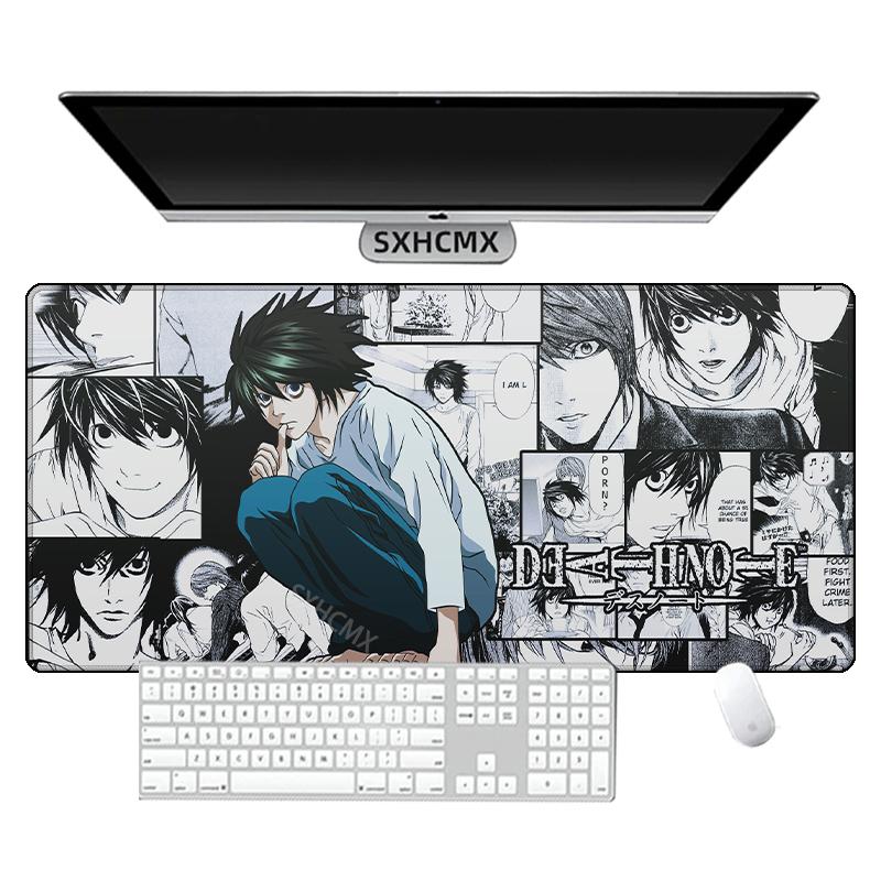 Death Note XL Xmm Anime Podložka pod myš HD Tisk Počítačový Herní Zamykací Zamykací Hrana Podložka pod myš XXL xmm Klávesnice PC Podložka na stůl