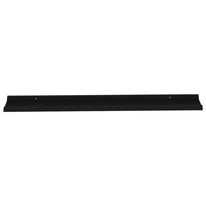 VidaXL Étagères murales 2 pcs Noir 115x9x3 cm