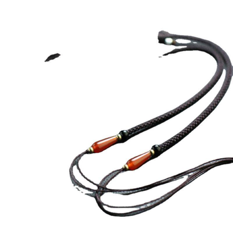 Tibetan Dzi Bead Hand-Woven Unisex Necklace