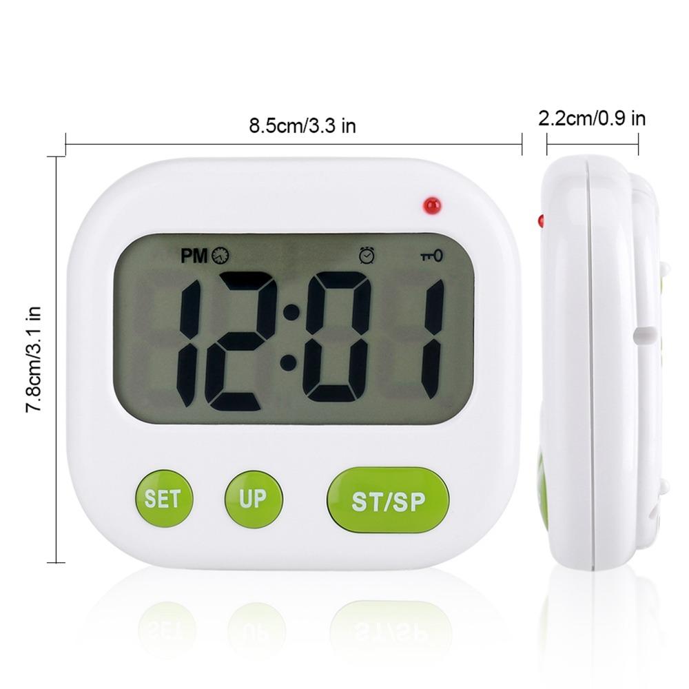 Digital Display Countdown Timer Glow-in-dark Digital Timer Vibration Alarm Clock  Home Gadget