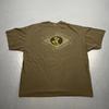 Vintage 90s Hawaiian Legends Surf Tshirt 3XL Dbl Sided Olive Green VTG Faded