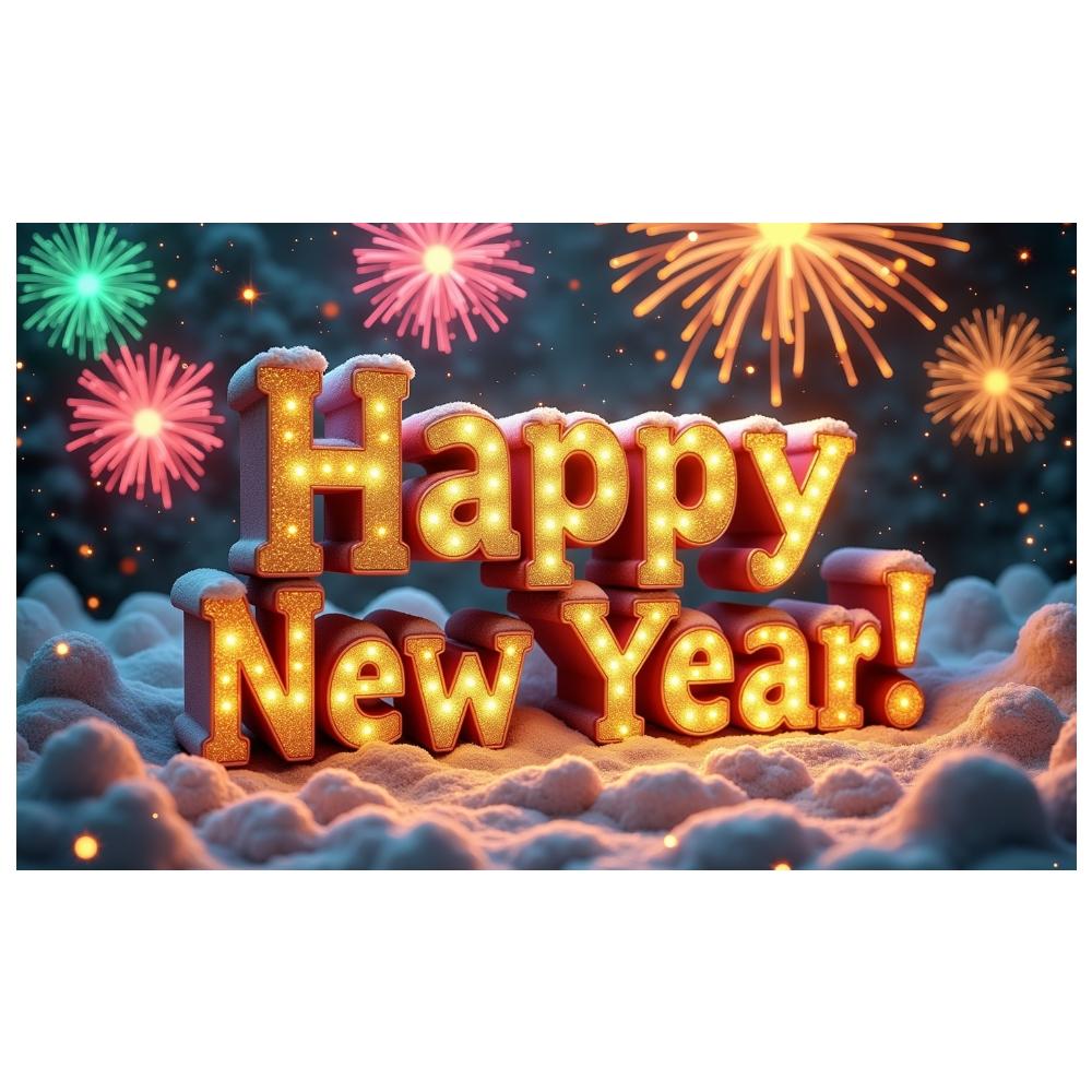 Happy Golden New Year themed party background, New Year s banner, celebration, family party decorations, photographic background, interior decoration 180x110cm