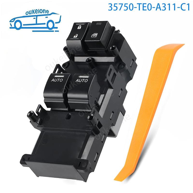 

Electric Power Window Switch Glass Lifter Button Front Left Side for Honda Accord 2008 2009 2010 2011 2012 35750-TE0-A311-C1