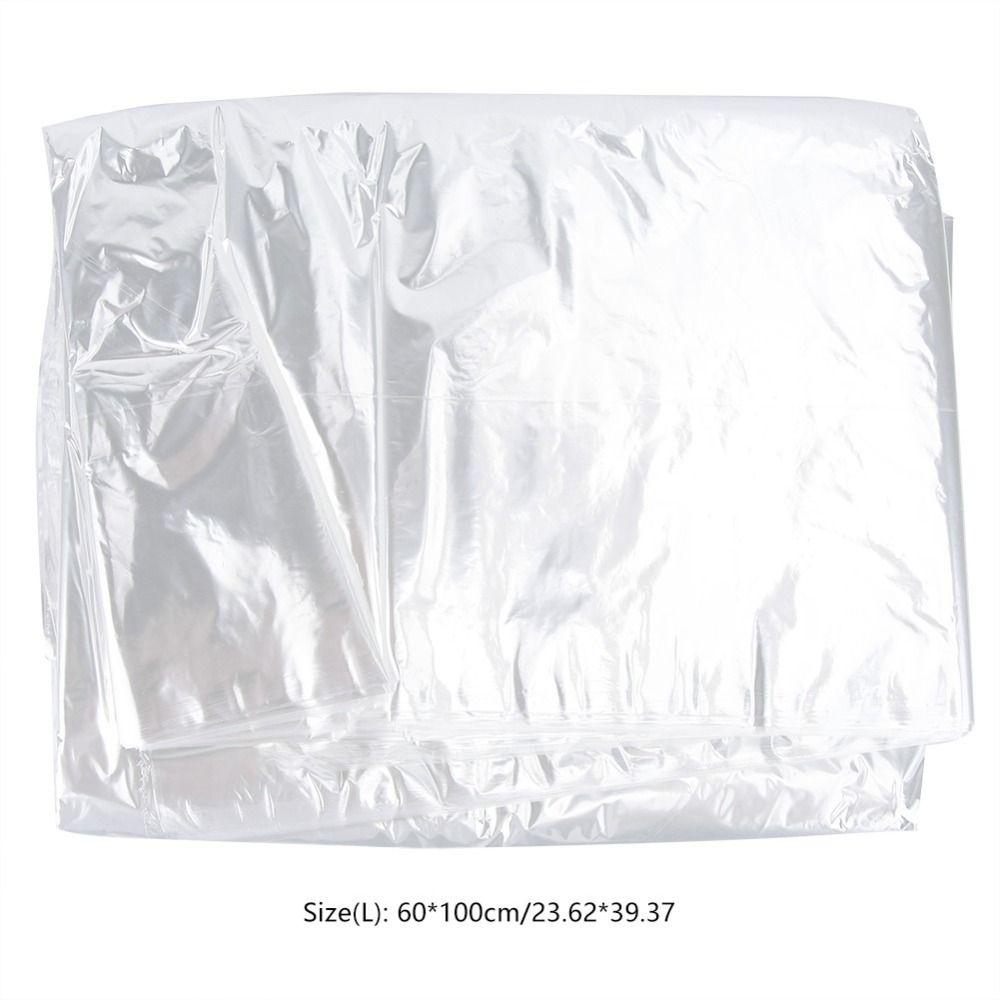 50pcs 60x100cm Disposable Clothes Dust Bags 60x120cm Transparent See Through Clothes Covers 60x90cm PP Plastic Clothes Dust Bags