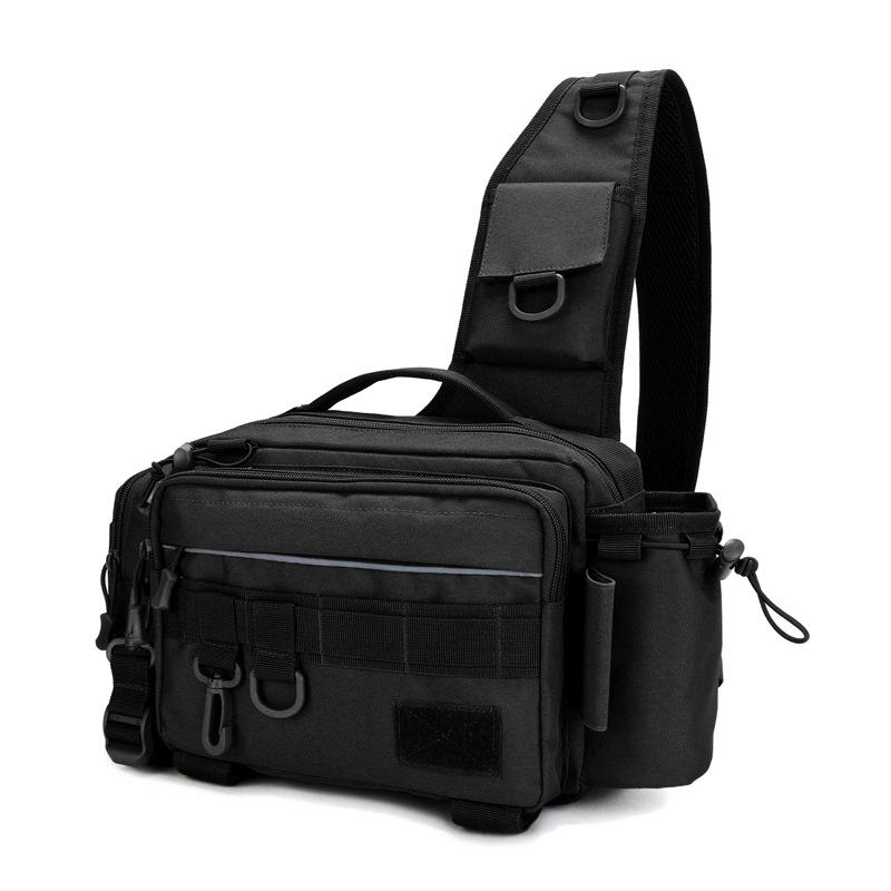 Multifunctional Fishing Waist & Crossbody Bag with Large Capacity for Rods and Tackle
